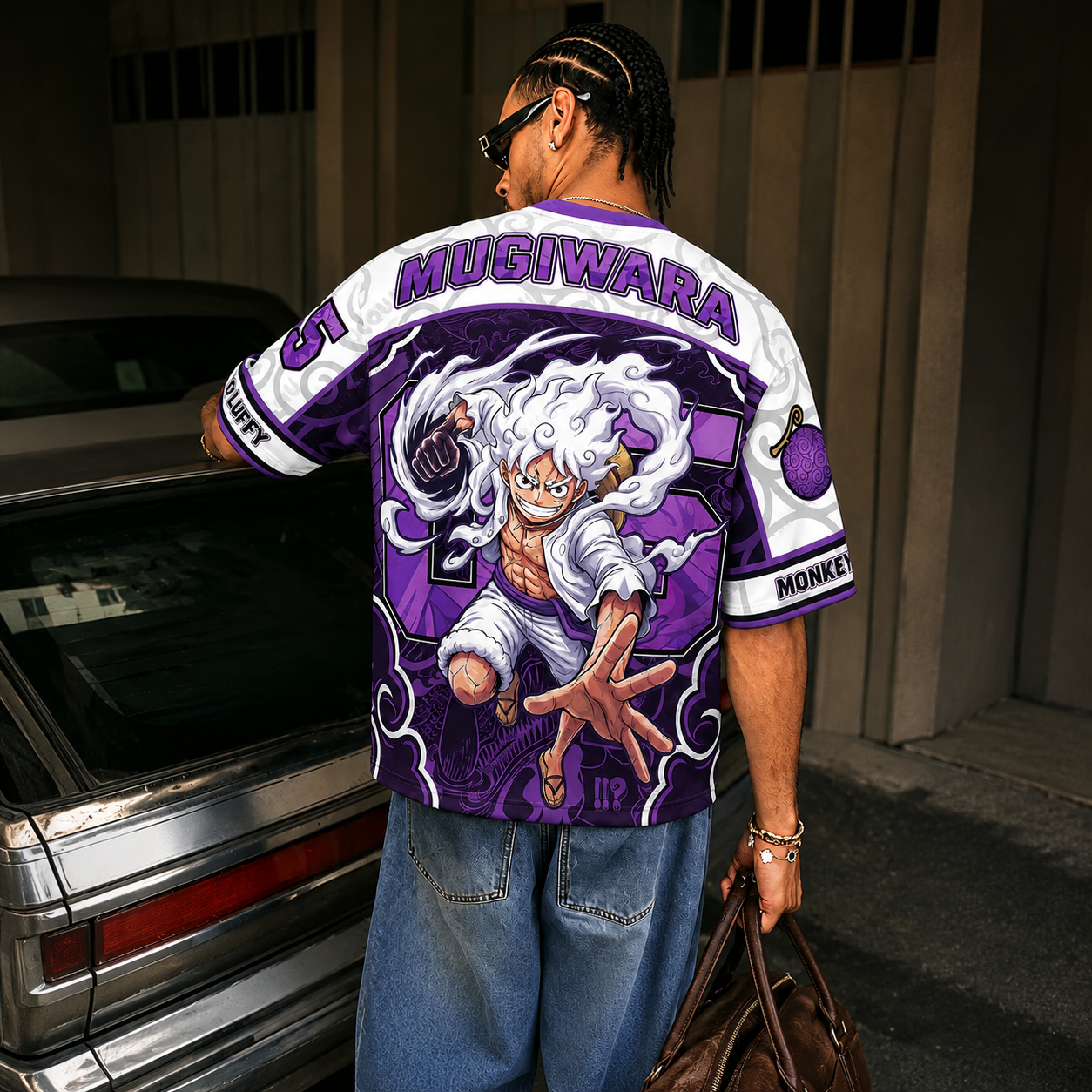 AnimeKai - Camiseta Oversize de Luffy